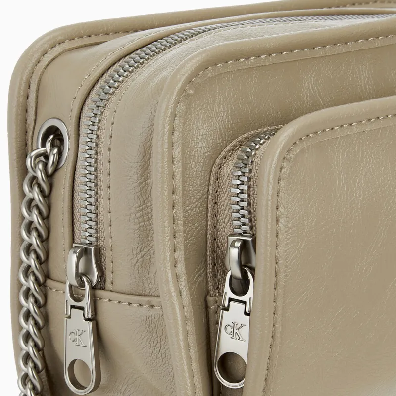 CALVIN KLEIN Polyester With Polyurethane Camera Bag, Shoulder Bag Women's Pottery Color-2