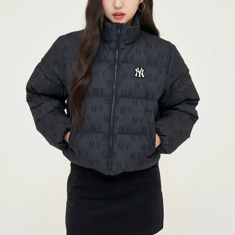 MLB MONOGRAM Series New York Yankees Team Down Jacket Women's Black-2