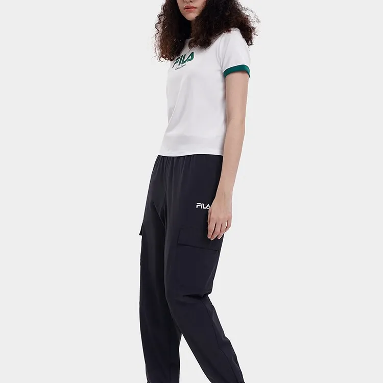 FILA Set in Sleeve T Shirt Women's Cloud White-5