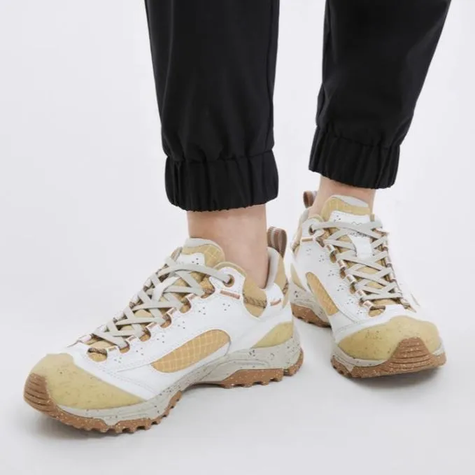 KOLON SPORT Move Earth Slip Resistant Water Resistant Coverage Low Top Trekking Shoes Unisex Beige Yellow-5