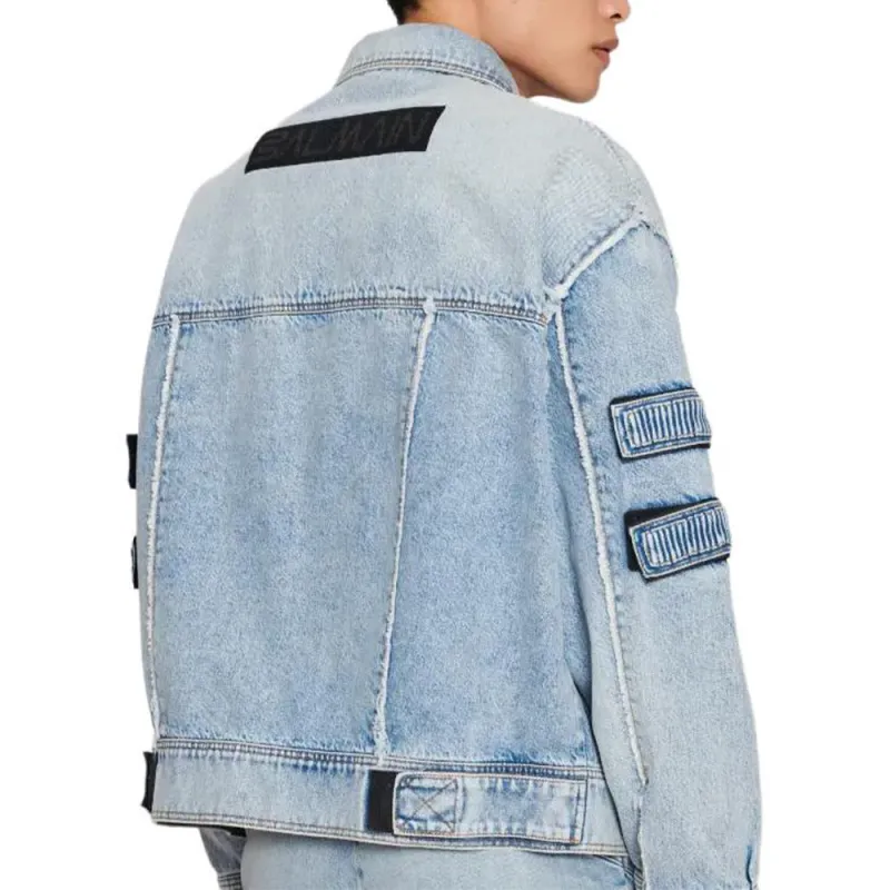 BALMAIN FW22 Denim Jacket Men's Blue-2