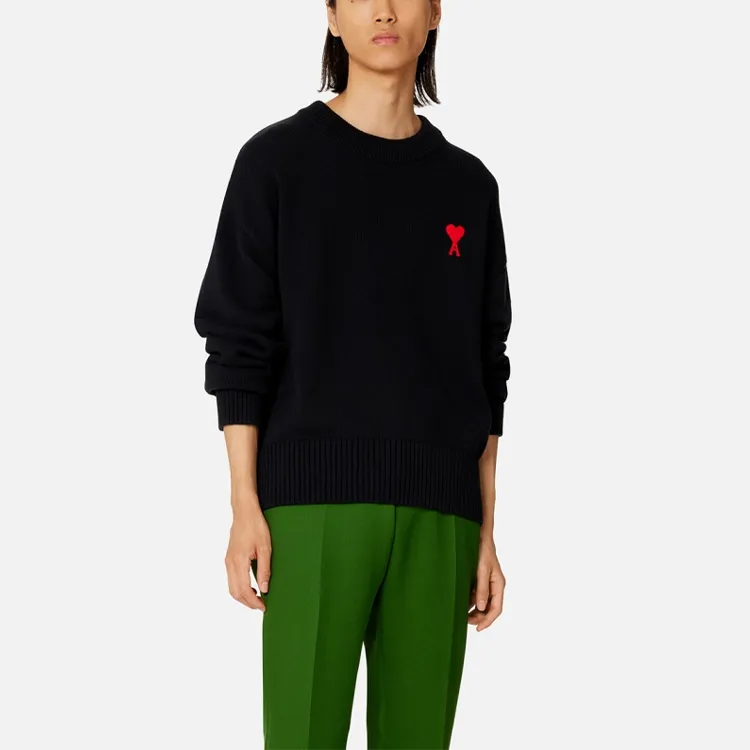 AMIPARIS Small A Heart Crew Knit-1