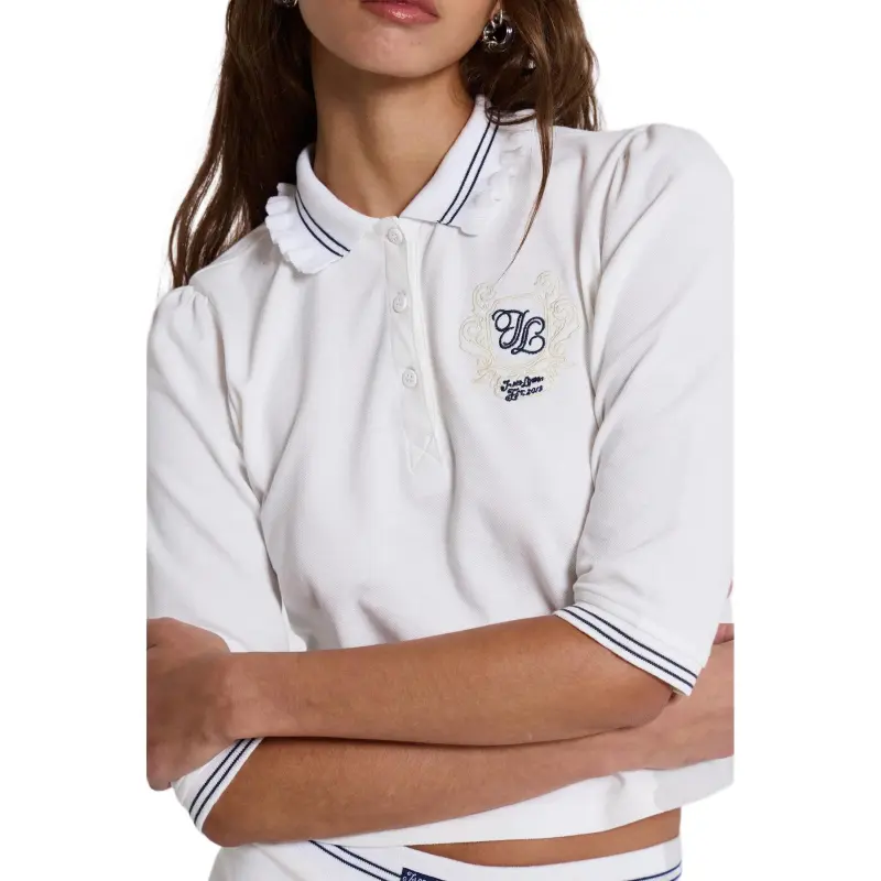 Jaded London JL Polo Shirt Polo Shirt Women's White-3