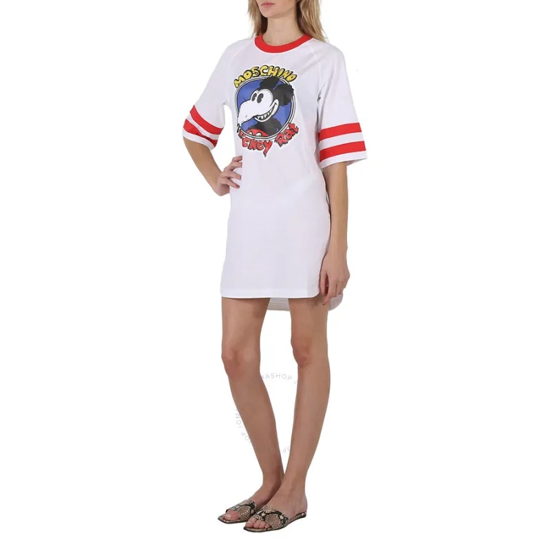 MOSCHINO Short Sleeved Dresses Women's White-2