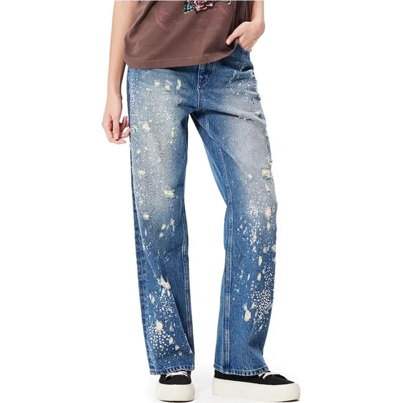 Ed Hardy FW24 Jeans Women's Indigo-2
