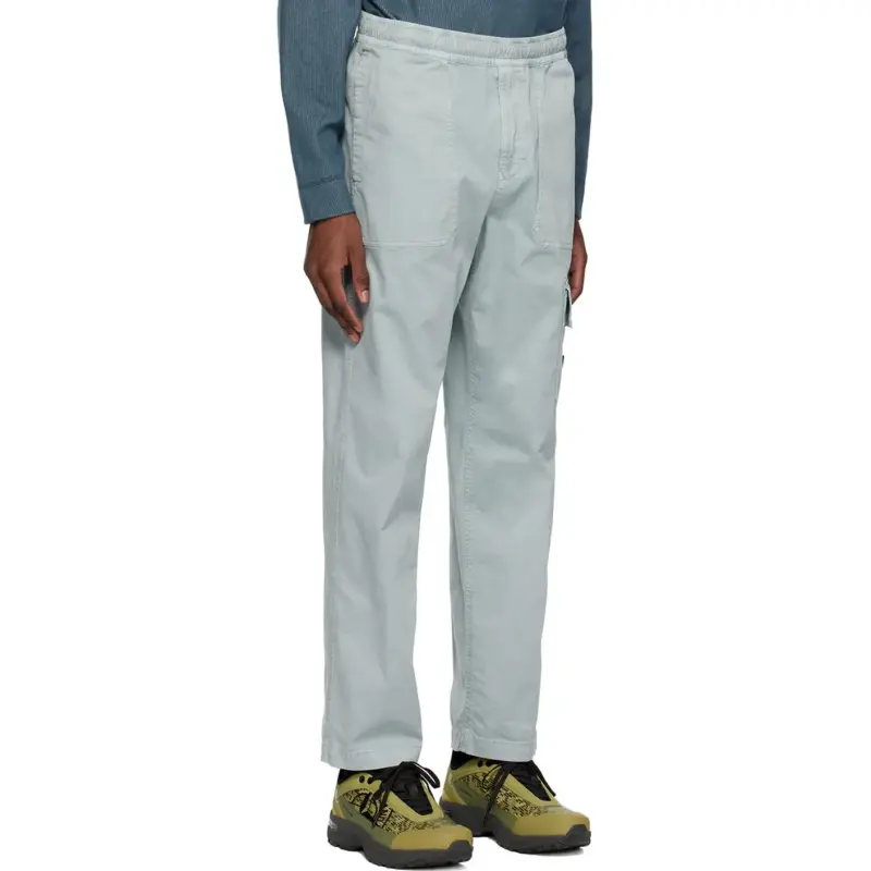 STONE ISLAND Cargo Pants Unisex Sky Blue-3