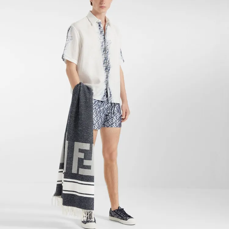 FENDI SS23 Casual Shorts Men's Blue-2