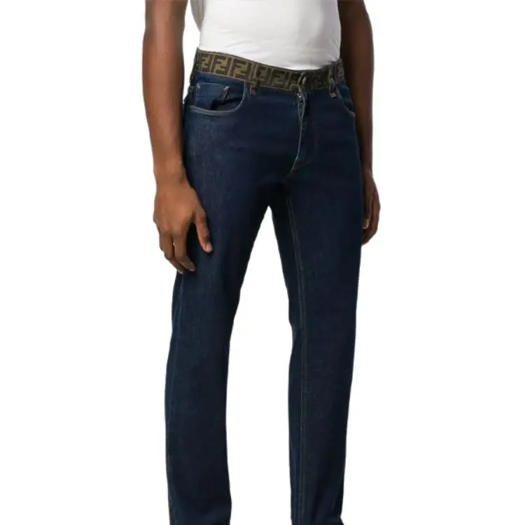 FENDI Jeans Men Blue-4