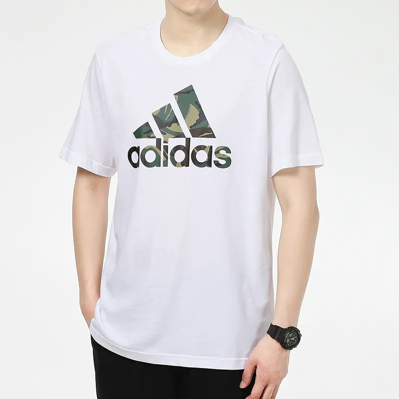 Adidas T Shirts Men White-3