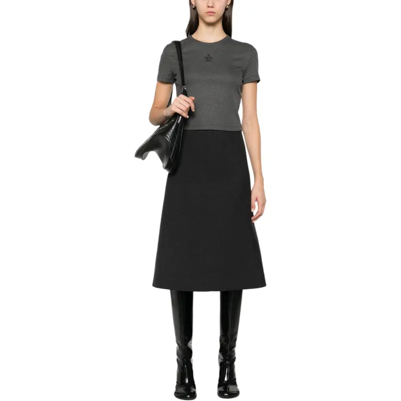 FENDI Fine ribbed T shirt-1
