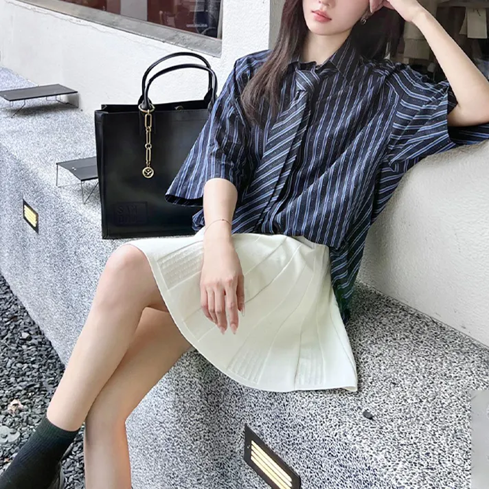 Sandro Rhinestoned Cotton Shirt-3