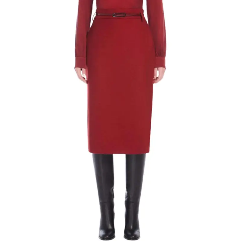 MaxMara Studio Casual Long Skirt Women's Red-1