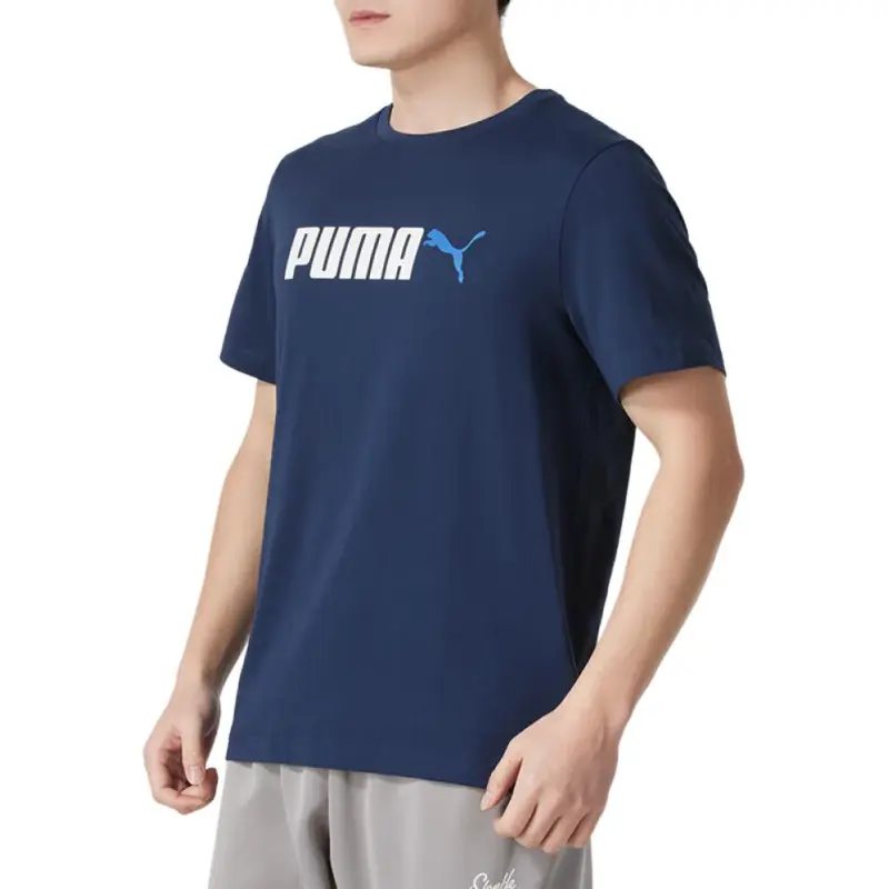PUMA Sports Life Collection T Shirt Men's Dark Blue-1