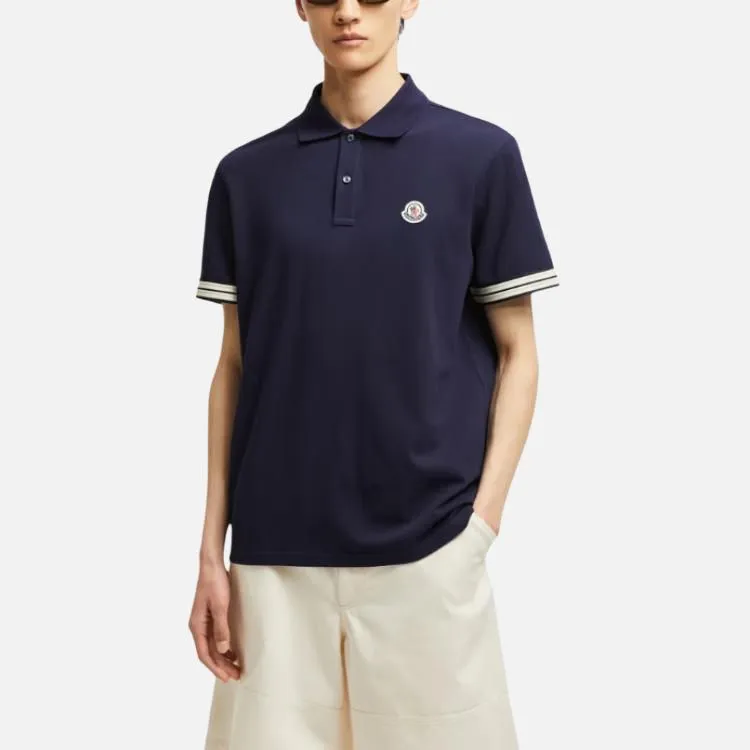 Moncler Logo patch Piqué Polo Shirt-1