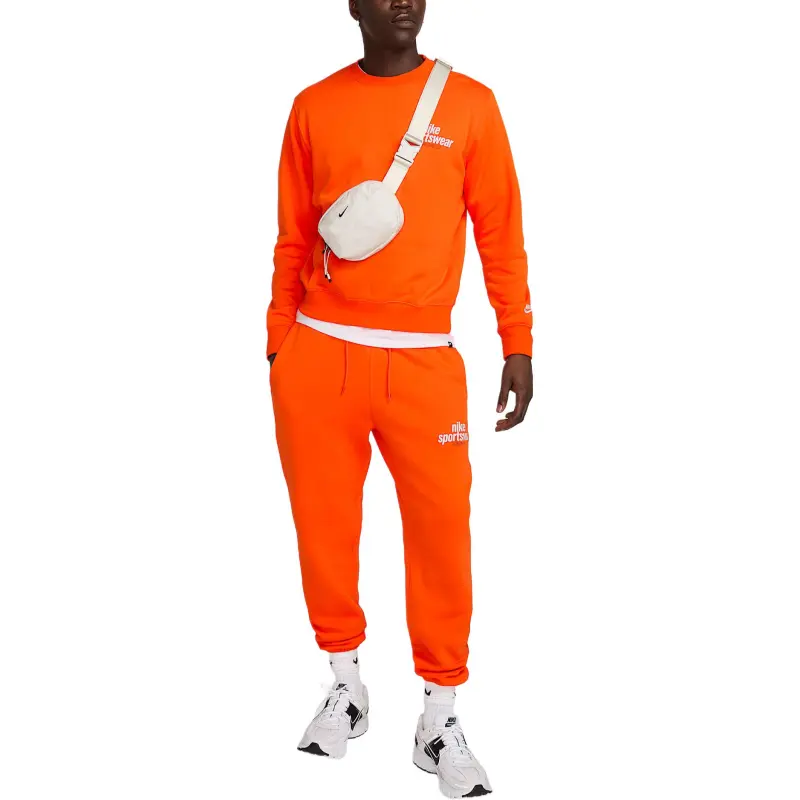 Nike Club Knitted Sports Pants Men's Safety Orange/Photon Pink-2