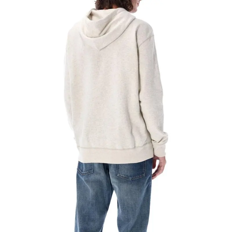 ISABEL MARANT Malek Logo Printed Drawstring Hoodie-3