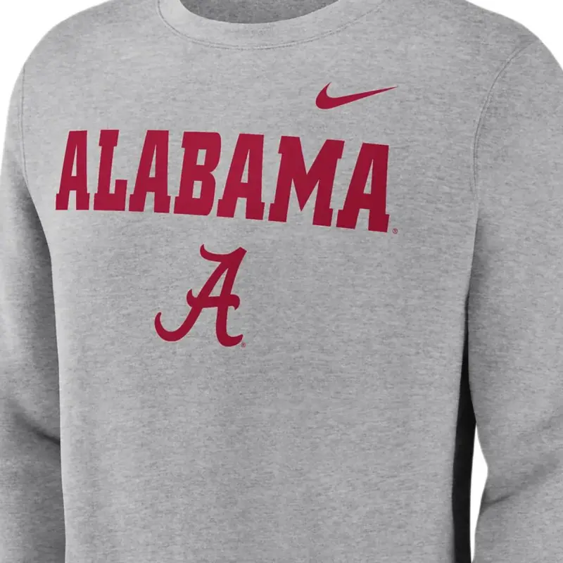 Nike Alabama Crimson Tide Primetime Primary Stack Men's Nike College Pullover Crew-2