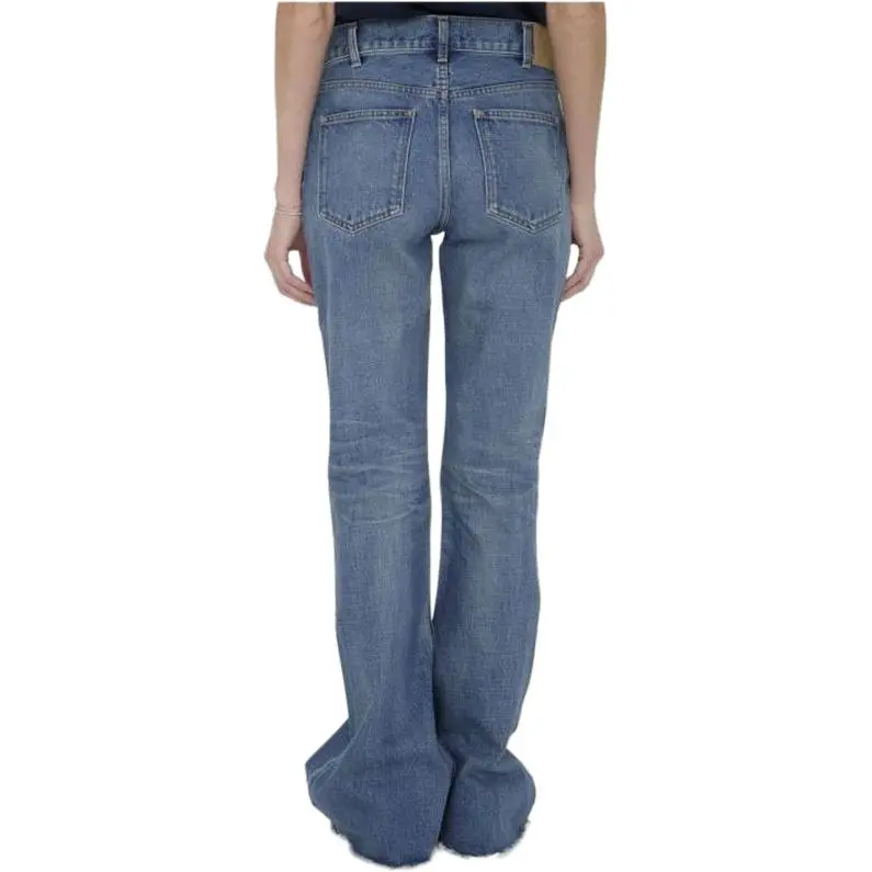 CELINE Marco Jeans In Steel Blue Wash Denim-3