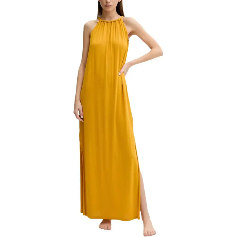 MaxMara Sleeveless Dress Women's Yellow-1