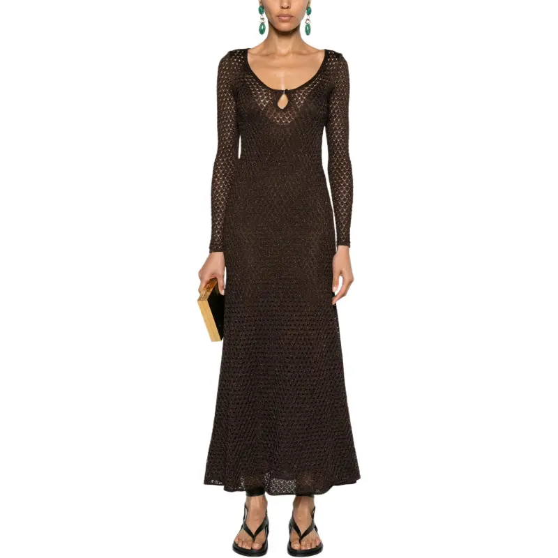 TOM FORD Crochet Knit Maxi Dress-2
