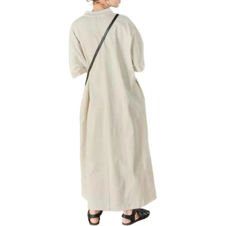 FREAK'S STORE Short Sleeved Dress Women's Light Gray-1