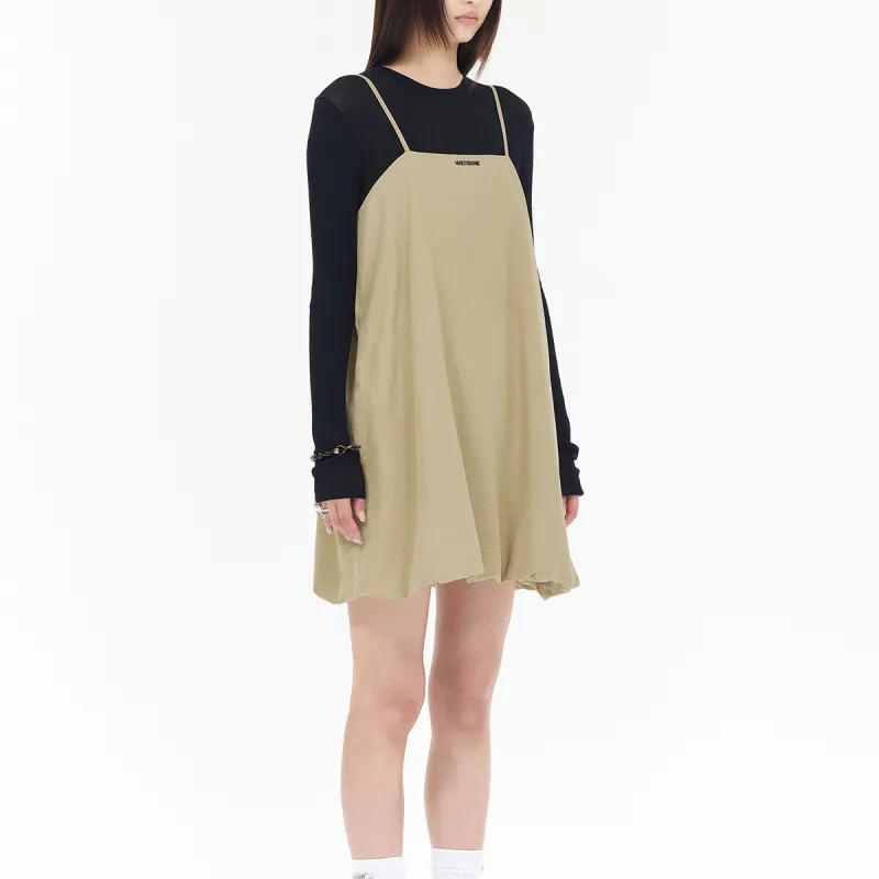 WE11DONE Slip Dresses Women's Beige-3