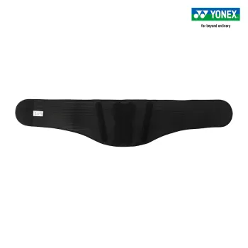 YONEX Back Support Braces Breathable, Protective, Slip Resistant Black Polyester, Nylon, Elastane