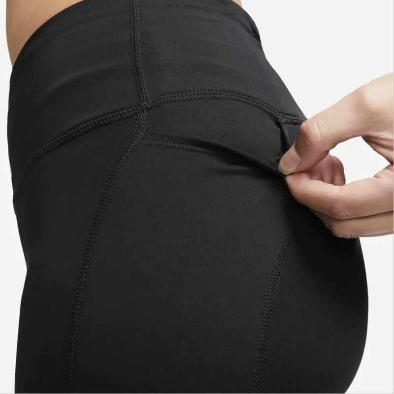 Nike Mid Rise 7/8 Running Leggings With Pockets Leggings Women's Black-3