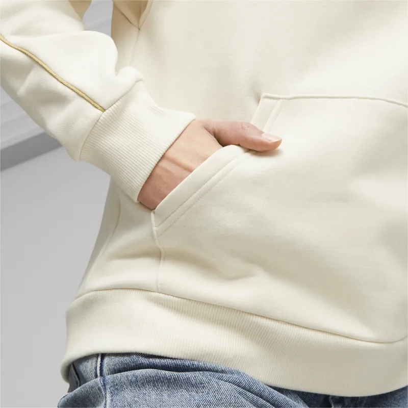 PUMA Essentials+ Essentials+ MINIMAL GOLD Hoodie Fleece Sweatshirt Women's White-4