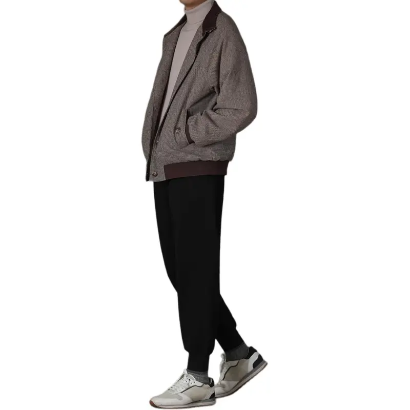Hacikis Sweater Men's Light Beige Gray-7