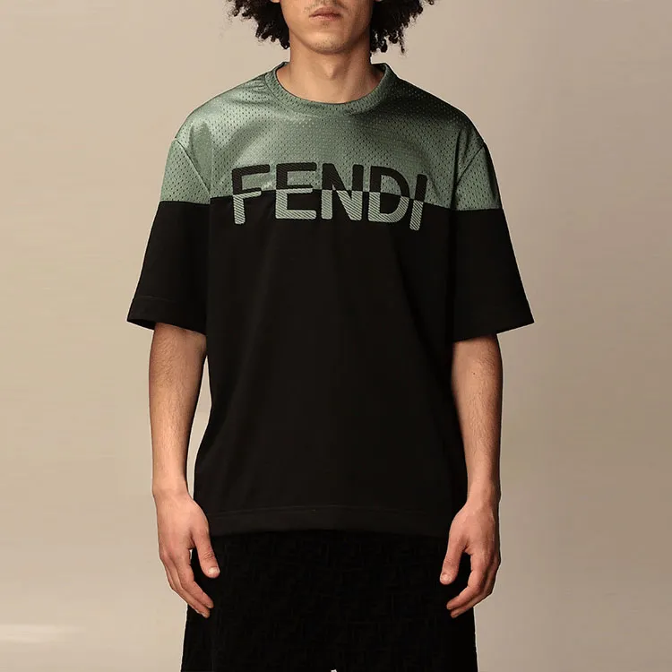 FENDI T-Shirts Men Black-1