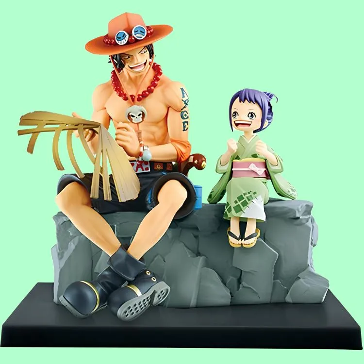 BANPRESTO Portgas D. Ace One Piece Ichiban Kuji Akashi No Kuni Act 2 A Reward Emorial Vignette Bonus Gifts-6