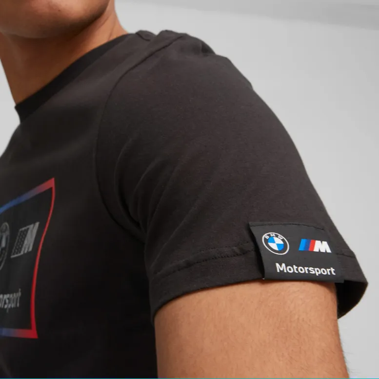PUMA BMW M Motorsport T Shirt Men's Black-5