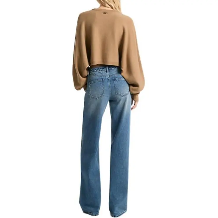 MICHAEL KORS Denim Wide Leg Jeans-1