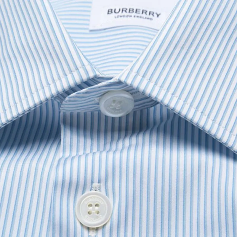 Burberry Shirt Men's Light Blue-3