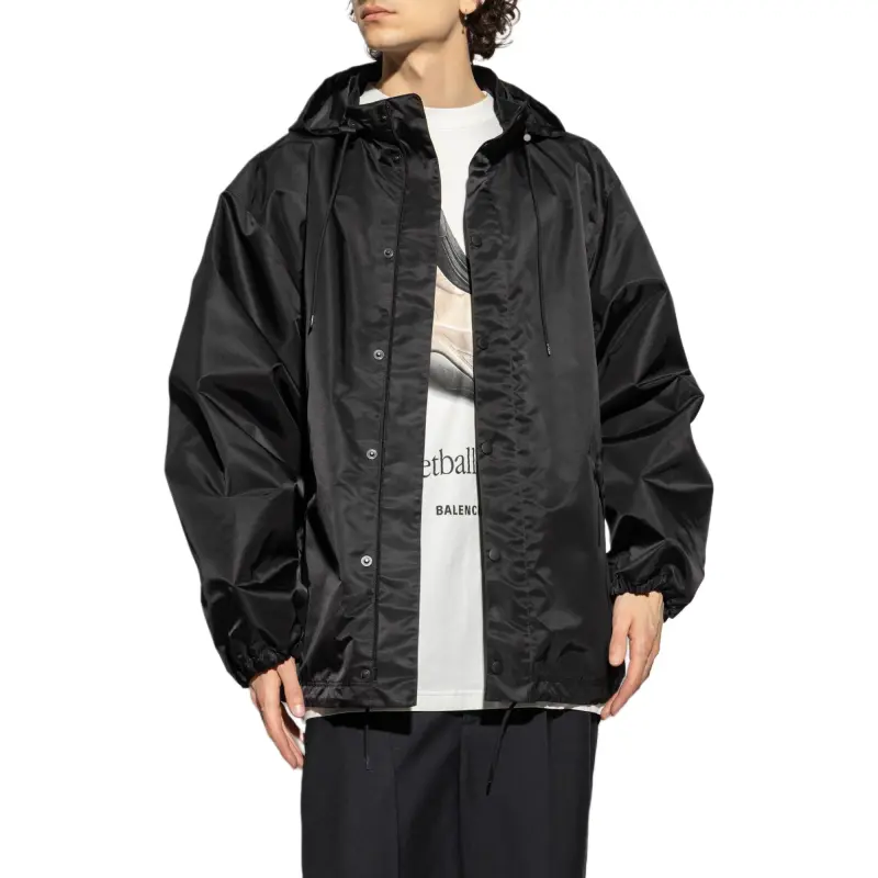 Balenciaga Trench Coat Men's Black-2