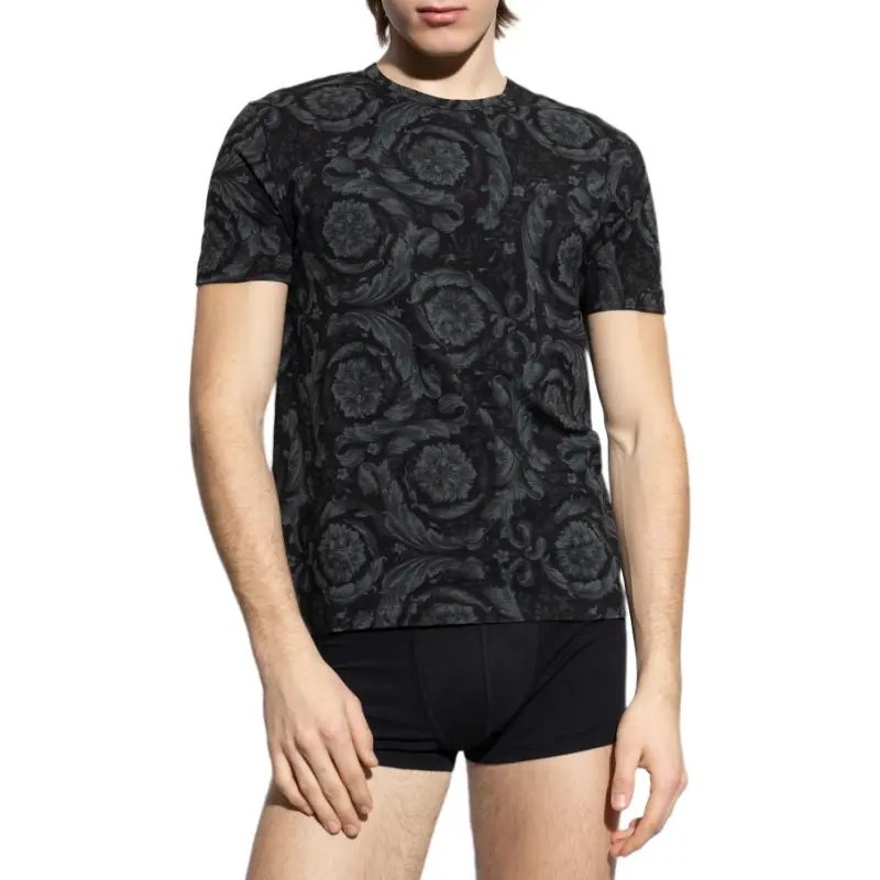 VERSACE COLLECTION Barocco Printed Crewneck T Shirt-2