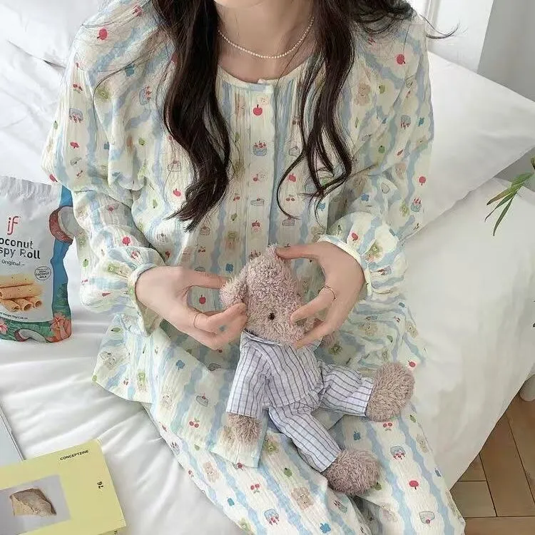 WANANNI Pajama Set Women's Light Blue-1