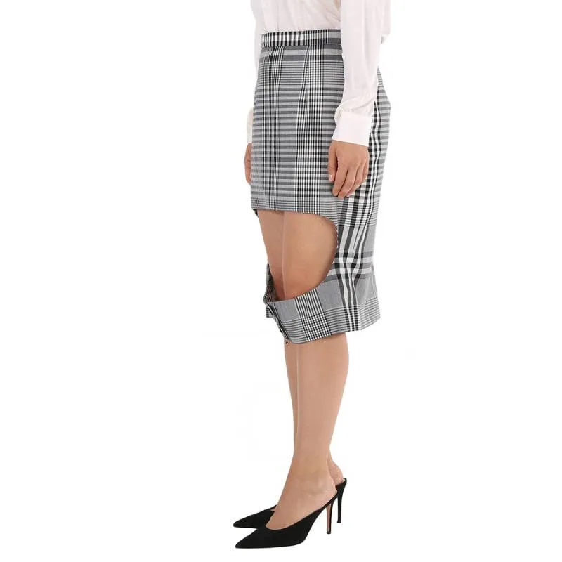 Burberry Casual Long Skirts Women's Gray-4