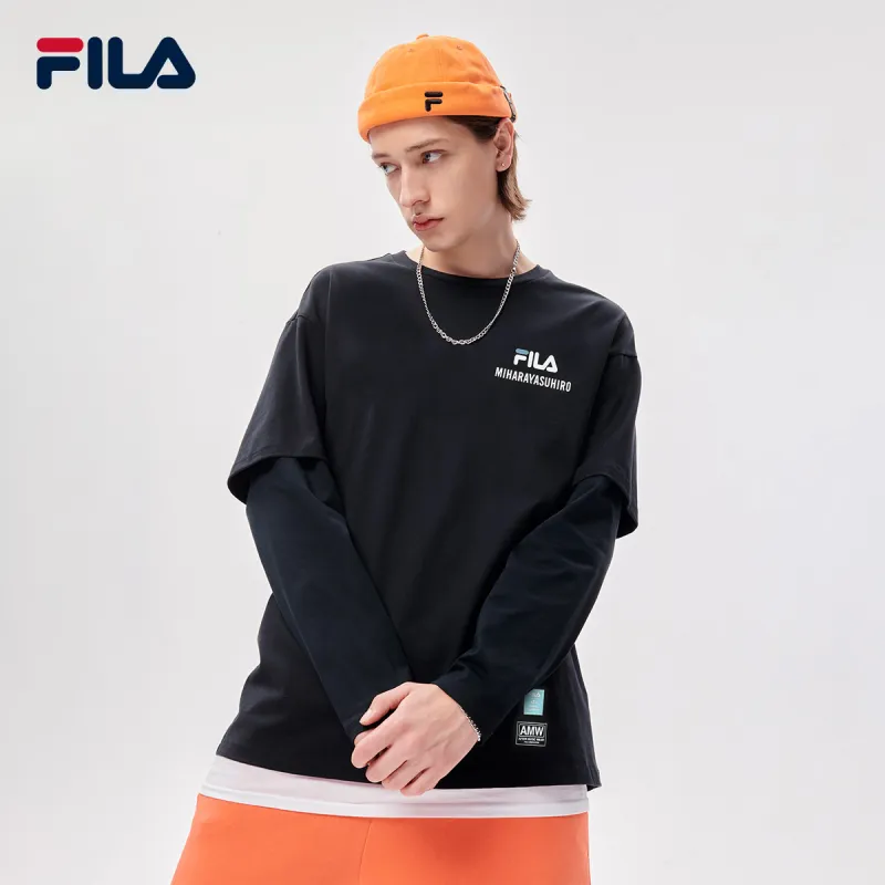 FILA x MIHARA YASUHIRO/, T Shirt Men's Jet Black-2