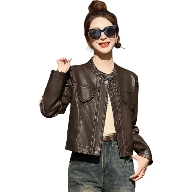 Yi Mengyuan Leather Jacket Women's-2