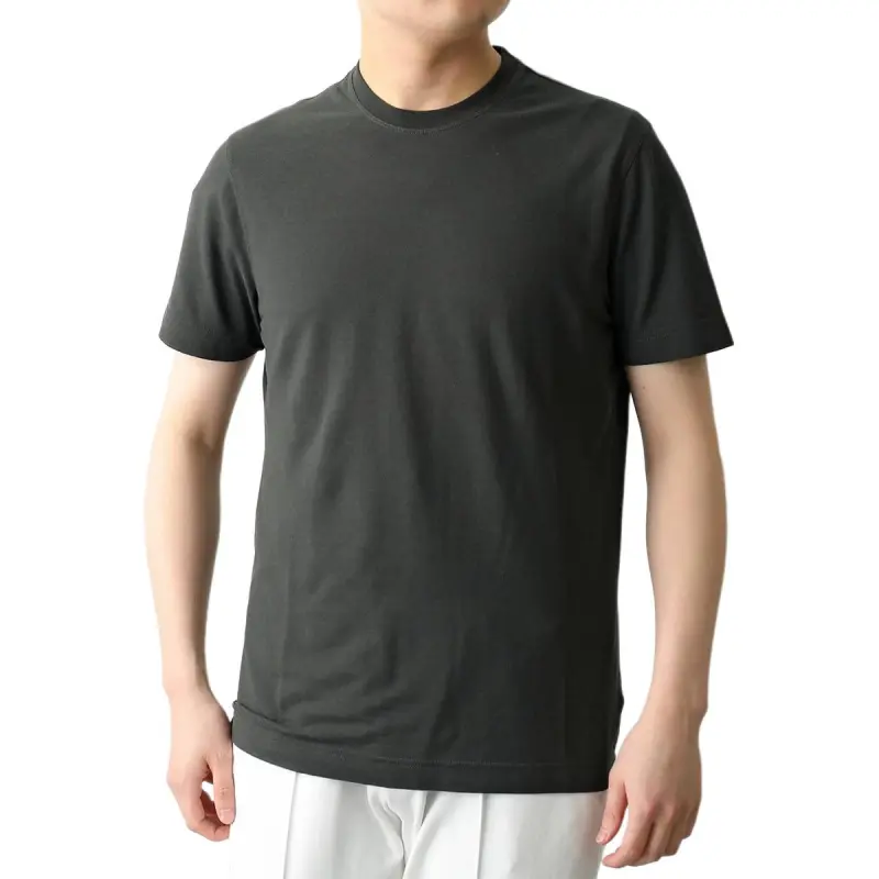 Zanone Short Sleeved Straight Hem Crewneck T Shirt-2