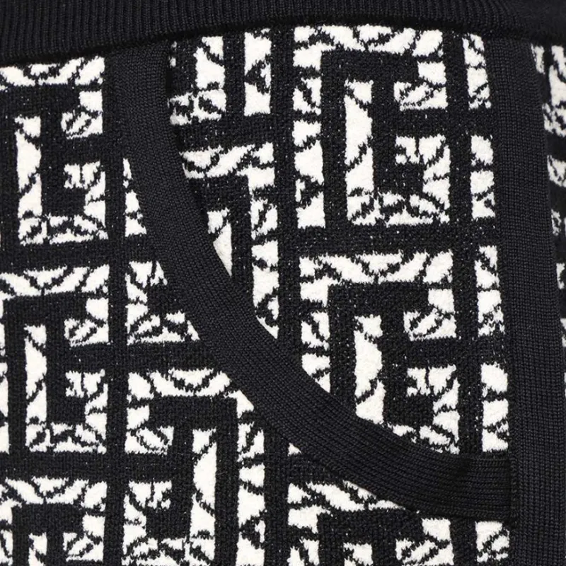 BALMAIN Casual Shorts Men's Black White-2