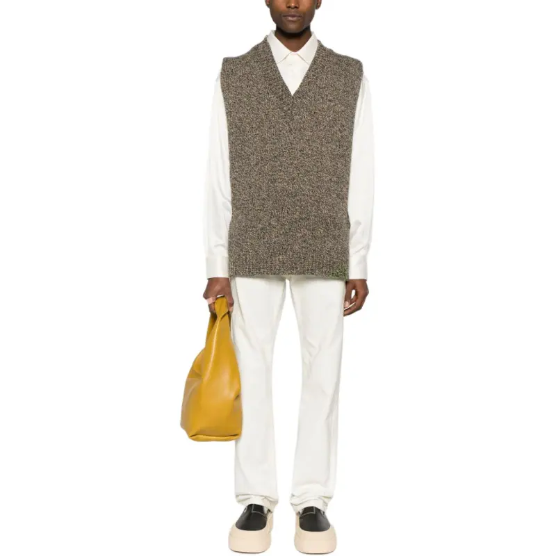 Maison Margiela V-Neck Sleeveless Cardigan-4