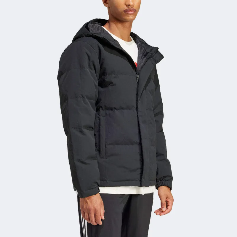 Adidas Regular Daily Down Jacket Unisex Black Comes With Necklace-2