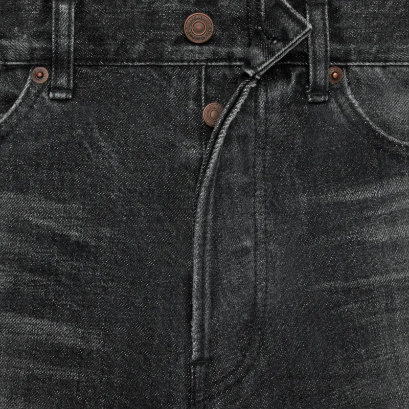 CELINE Wesley Jeans In Black Ice Rinse Wash Denim-3