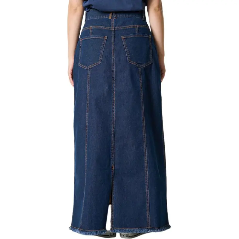 FREAK'S STORE Denim Long Skirt Women's Marine Blue-1