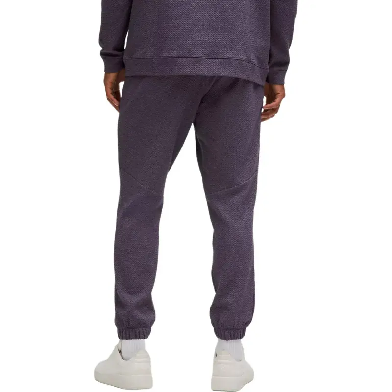 Lululemon Textured Double Knit Knitted Sweatpants Men's Mixed Color Night Black-1