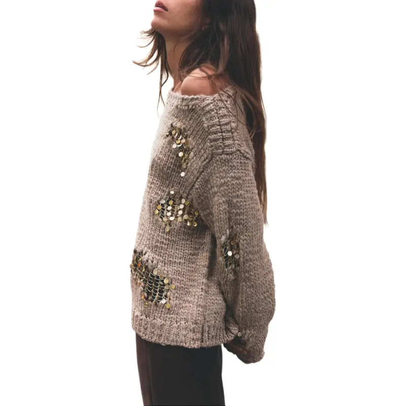 ZARA Knitwear Women's Mink Color-3