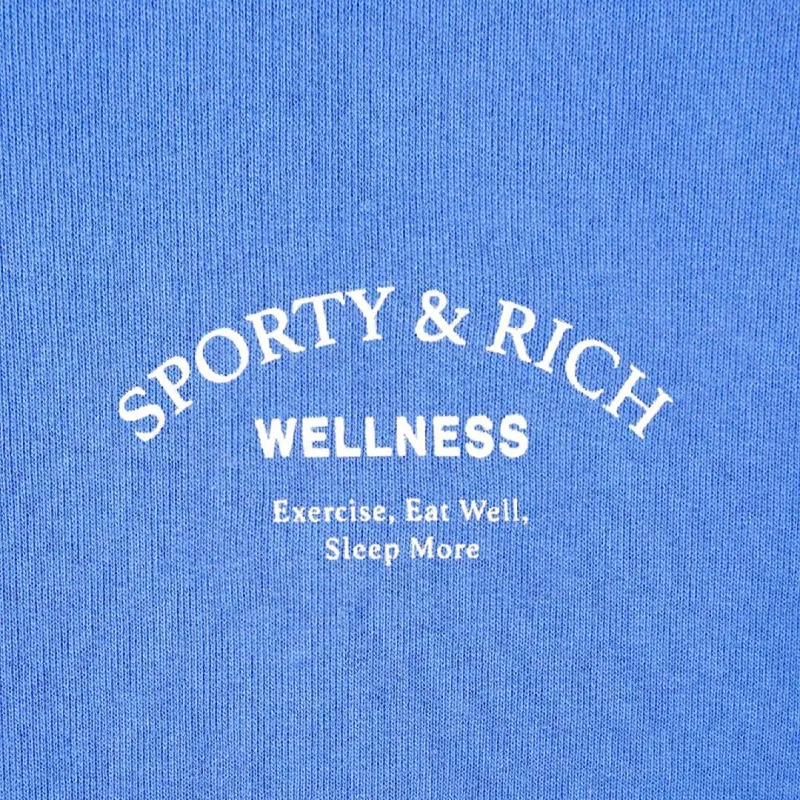 SPORTY & RICH Sweatshirts Unisex Blue-3